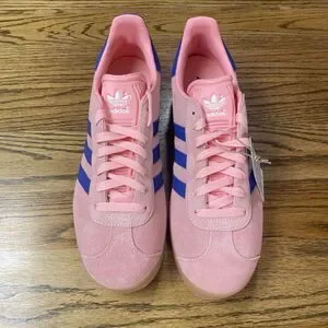 adidas Originals Gazelle Men\'s Shoes Semi Pink Blue Gum Casual Athletic Size NEW ADIDAS Grade School Gazelle IG9153 - Shiekh main image 4